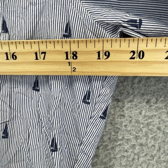 Frank & Eileen Navy and White Button Down Shirt - Picture 9 of 12